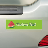 Watermelon Slice Bumpersticker (Op auto)