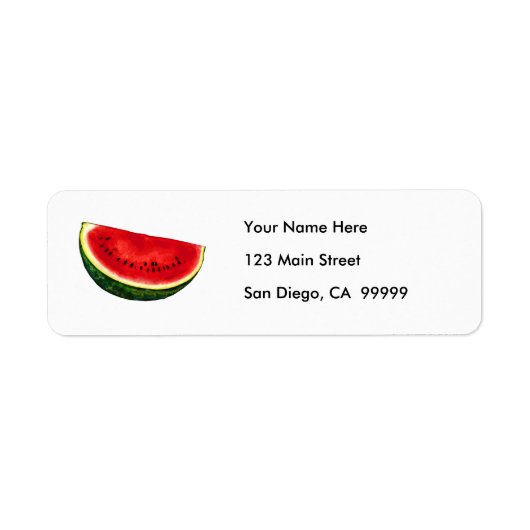 Watermelon Slice Etiket (Voorkant)