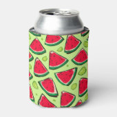 Watermelon Slice Fiesta | Fun Summer Fruit Pattern Blikjeskoeler (Blikje Voorkant)