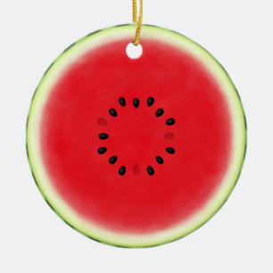 Watermelon Slice Keramisch Ornament