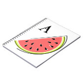 Watermelon Slice Monogram Notitieboek (Linkerzijde)