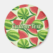 Watermelon Slice Pattern Magnet Magneet (Voorkant)