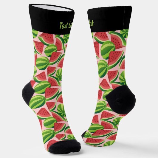 Watermelon Slice Pattern Socks Sokken (Gebogen)