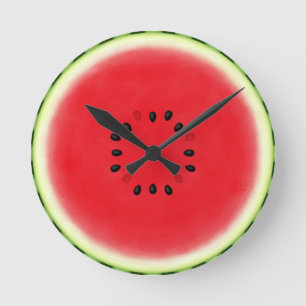 Watermelon Slice Ronde Klok
