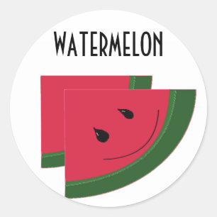 Watermelon Slice Ronde Sticker