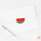 Watermelon Slice Ronde Sticker (Envelop)