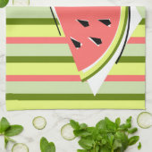Watermelon Slice Serviette de cuisine en bande (Plié)