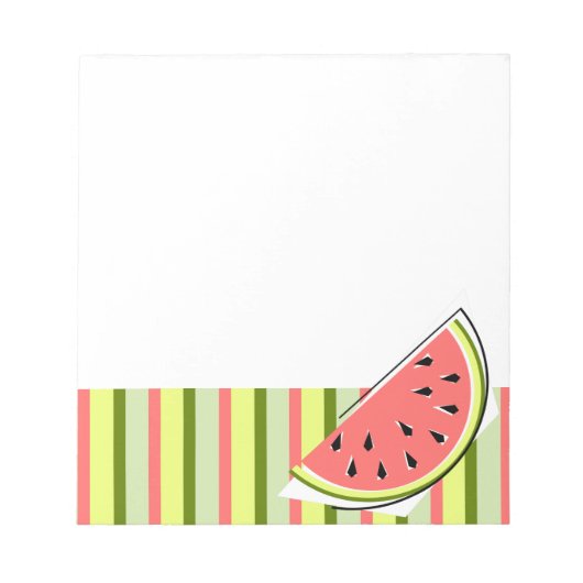 Watermelon Slice Stripe Classic Notitieblok (Voorkant)