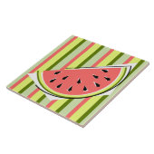 Watermelon Slice Stripe Classic Tegeltje (Zijkant)
