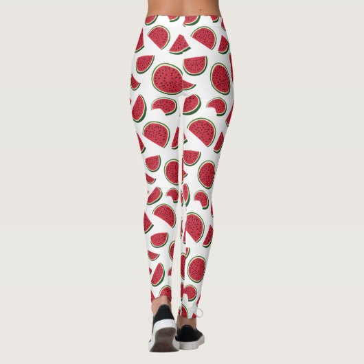 Watermelon Slice Summer Pattern Leggings (Achterkant)