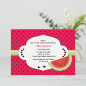 Watermelon Slice Uitnodiging (Staand voorkant)