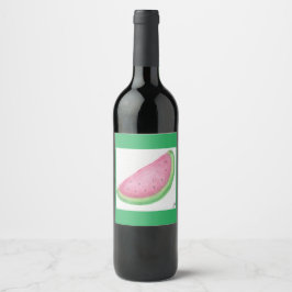 Watermelon Slice Wijn Etiket
