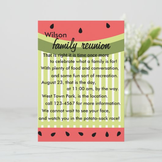 Watermelon Slices Kaart (Staand voorkant)