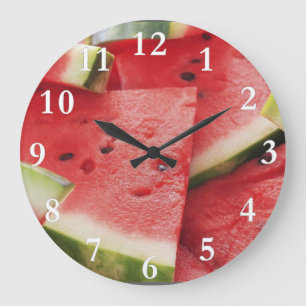 Watermelon Slices Round Wall Clock Grote Klok