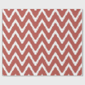 Watermelon Southern Cottage Chevrons Cadeaupapier (Vlak)