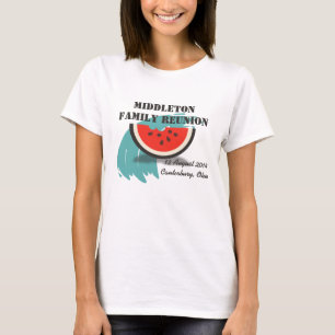Watermelon Splash Family Reunion Custom T-Shirt