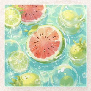 Watermelon Splash Glazen Onderzetter