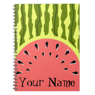Watermelon Stripe Roze Naam Notitieboek