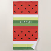 Watermelon Stripes, speciaal badhanddoek (Voorkant)