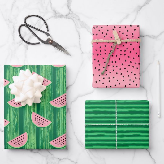 Watermelon Summer Birthday Inpakpapier Vel (Voorkant)