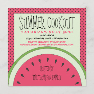 Watermelon Summer Cookout Kaart