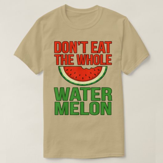 Watermelon Summer Vegetarian T-shirt (Design voorkant)
