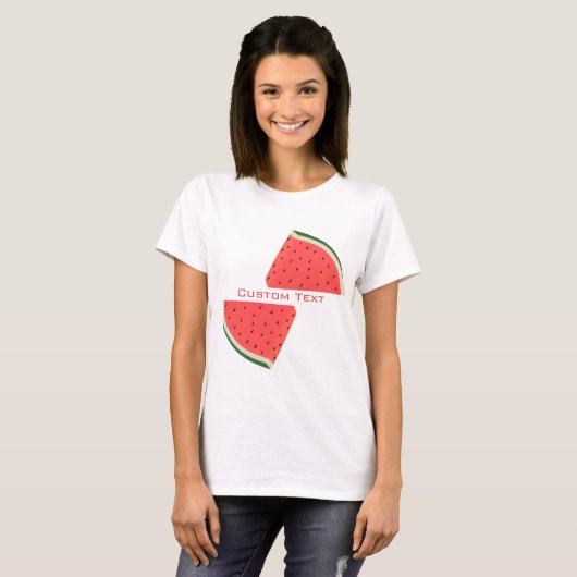 Watermelon T-Shirt Aangepaste Trexnaam (Voorkant volledig)