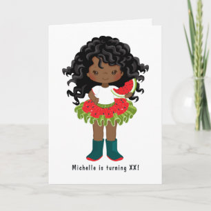 Watermelon Tutu American Black Girl Birthday