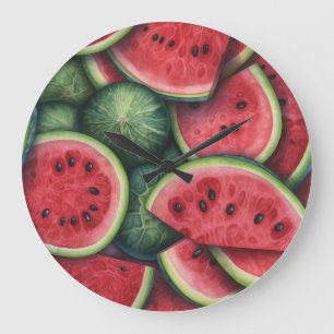 Watermelon Wall Clock Grote Klok