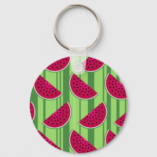 Watermelon Wedges Pattern Sleutelhanger