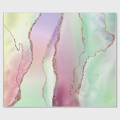 Watermelonagaat | Neo Mint Green en Cassis Pink Cadeaupapier (Vlak)