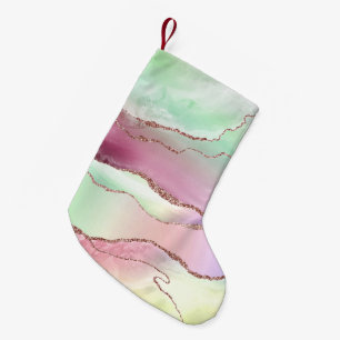 Watermelonagaat   Neo Mint Green en Cassis Pink Kleine Kerstsok