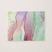 Watermelonagaat | Neo Mint Green en Cassis Pink Legpuzzel (Horizontaal)