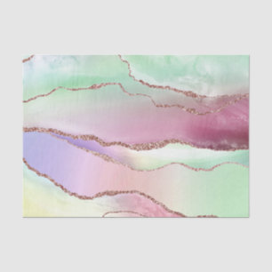Watermelonagaat Neo Mint Green en Cassis Pink Tissuepapier