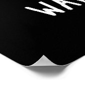 Watermelonely Funny Watermelon Fruit Pun Dark BG Poster (Hoek)