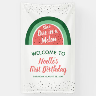 Watermelonenregenboog, ze is één in een Melon 1e d Spandoek