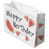 Watermelonneartikelen Happy Birthday Groot Cadeauzakje (Achterkant Gekanteld)