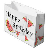 Watermelonneartikelen Happy Birthday Groot Cadeauzakje (Voorkant Gekanteld)