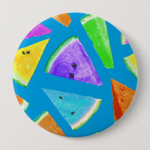 Watermelonpatrooncreatie 10 ronde button 4,0 cm