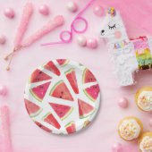 Watermelonpatrooncreatie 2 papieren bordje (Feest)