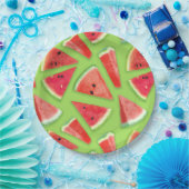 Watermelonpatrooncreatie 3 papieren bordje (Feest)