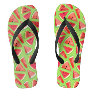 Watermelonpatrooncreatie 3 teenslippers
