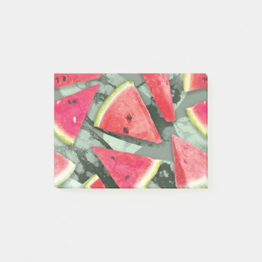 Watermelonpatrooncreatie 4 post-it® notes (Voorkant)
