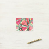 Watermelonpatrooncreatie 4 post-it® notes (Op bureau)