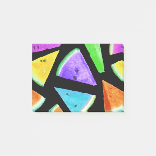 Watermelonpatrooncreatie 7 post-it® notes (Voorkant)