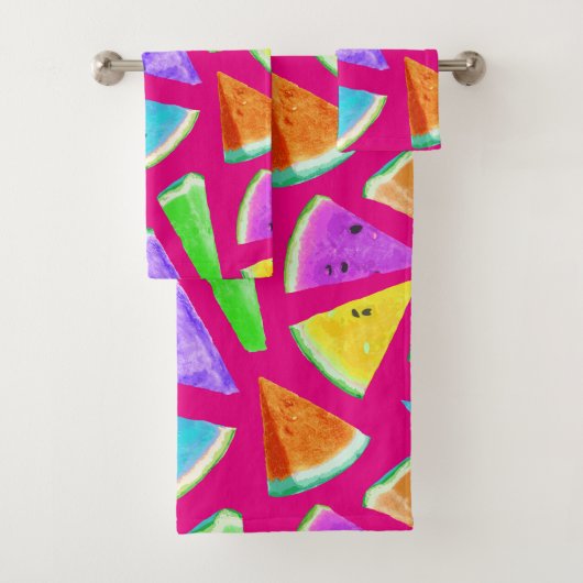 Watermelonpatroonvorming 9 bad handdoek (Insitu)