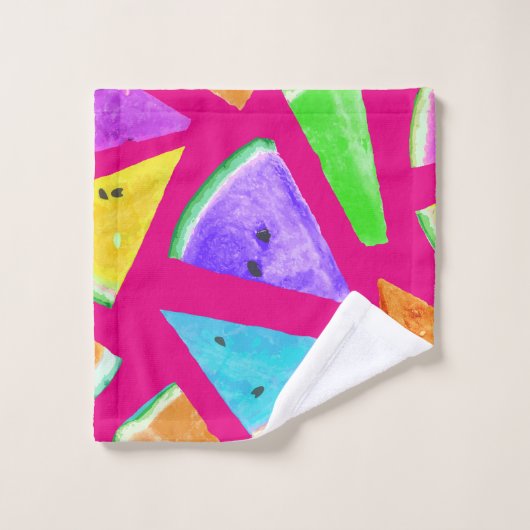 Watermelonpatroonvorming 9 bad handdoek (Wasdoekje)