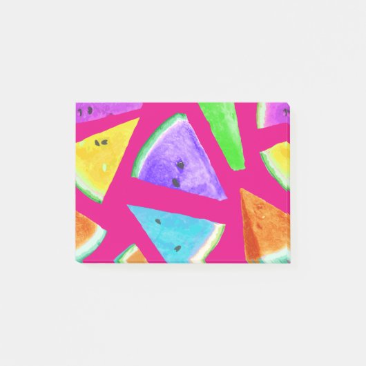 Watermelonpatroonvorming 9 post-it® notes (Voorkant)