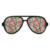 Watermelonpatroonvorming Aviator Zonnebril (Voorkant)