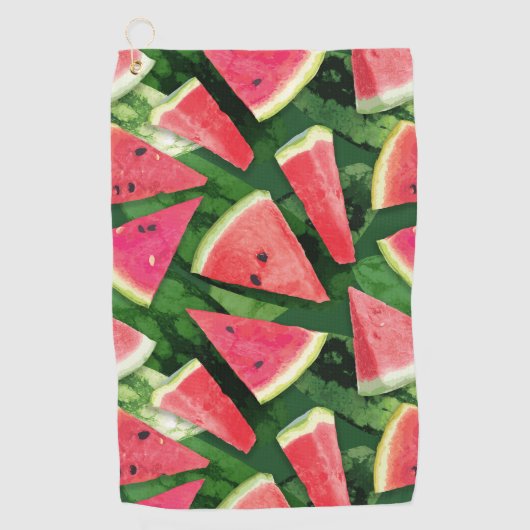 Watermelonpatroonvorming Golfhanddoek (Voorkant)